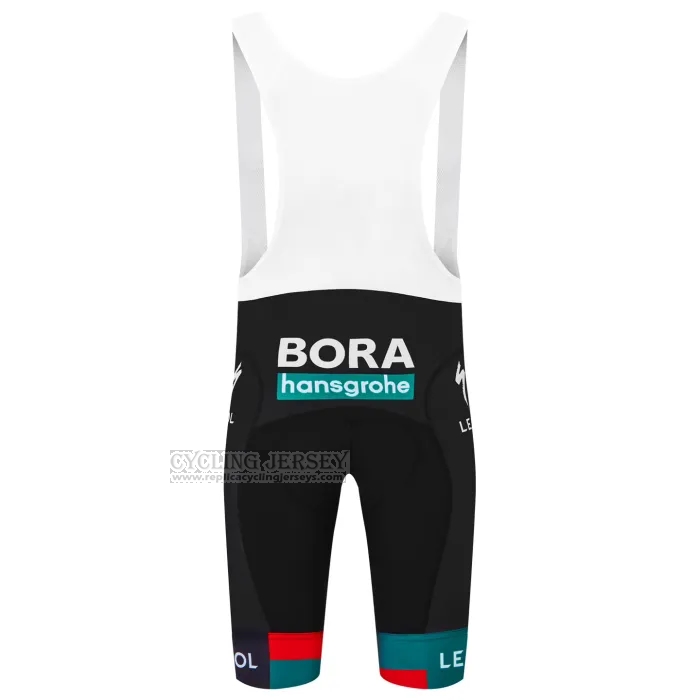 2023 Cycling Jersey Bora-Hansgrone Green Red Short Sleeve and Bib Short